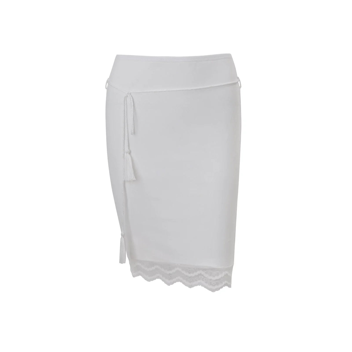 Lace Patchwork Two-Piece Skirt Set - White Skirt [YQOOG0UQ]