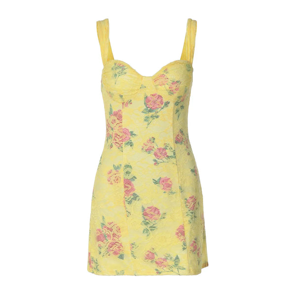 Floral Print Bodycon Mini Dress
