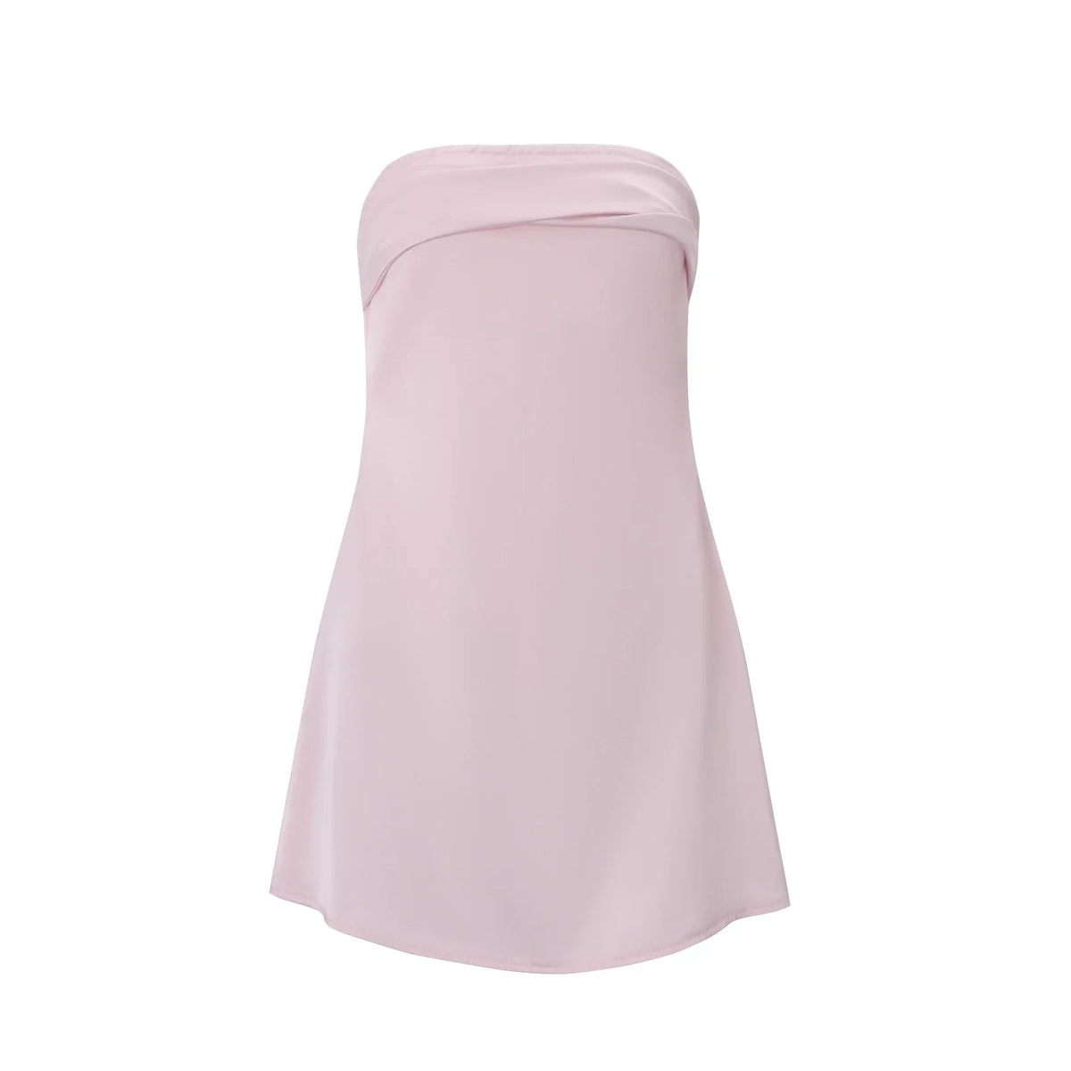Ruched Twist Front Mini Dress - Pink [I26I022A]
