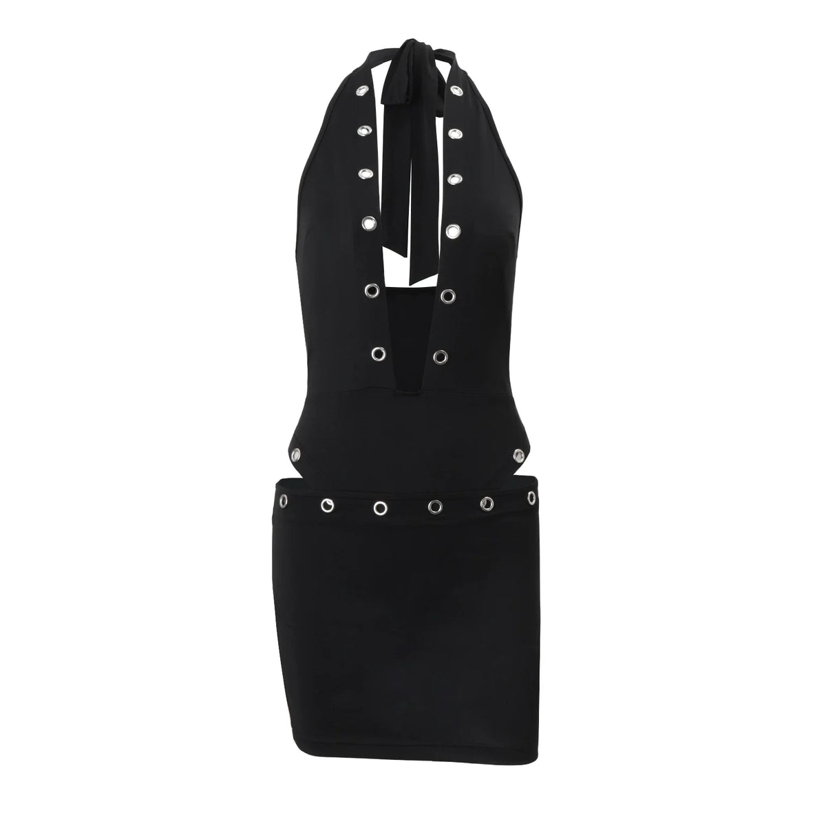 Ruched Two-Piece Skirt Set - Black [TKZ2TACO]