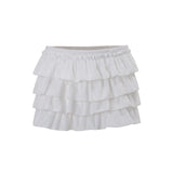 Furry Halter Ruffle Short Set - White Skort [8D35VYJE]
