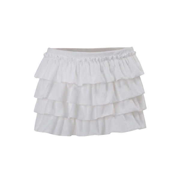 Furry Halter Ruffle Short Set - White Skort [8D35VYJE]