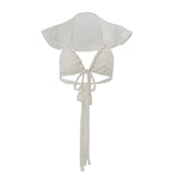 Shell Detail Strappy Backless Top - Apricot [EWSEO13T]