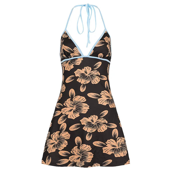 Floral Print Mini Dress