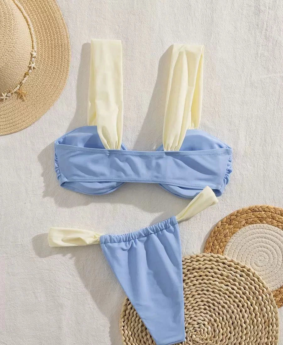 Naia Contrast Trim Bikini Set