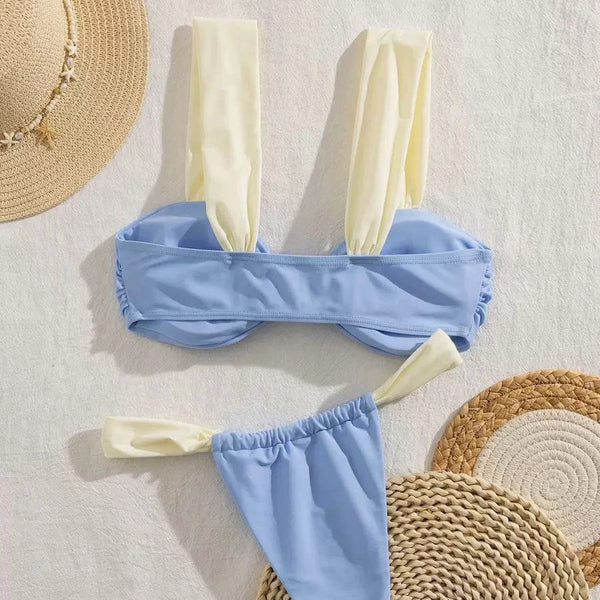 Naia Contrast Trim Bikini Set