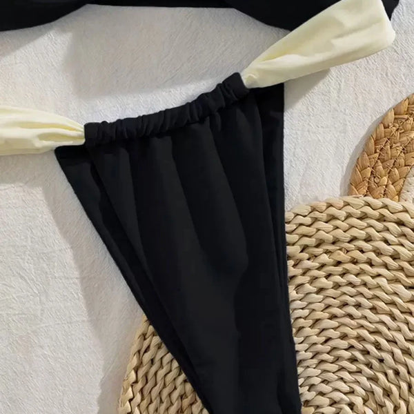 Naia Contrast Trim Bikini Set
