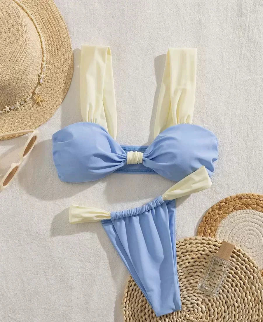 Naia Contrast Trim Bikini Set