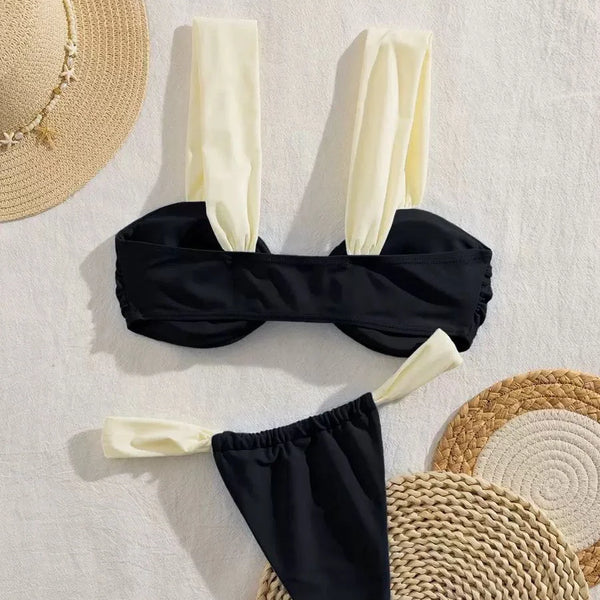 Naia Contrast Trim Bikini Set