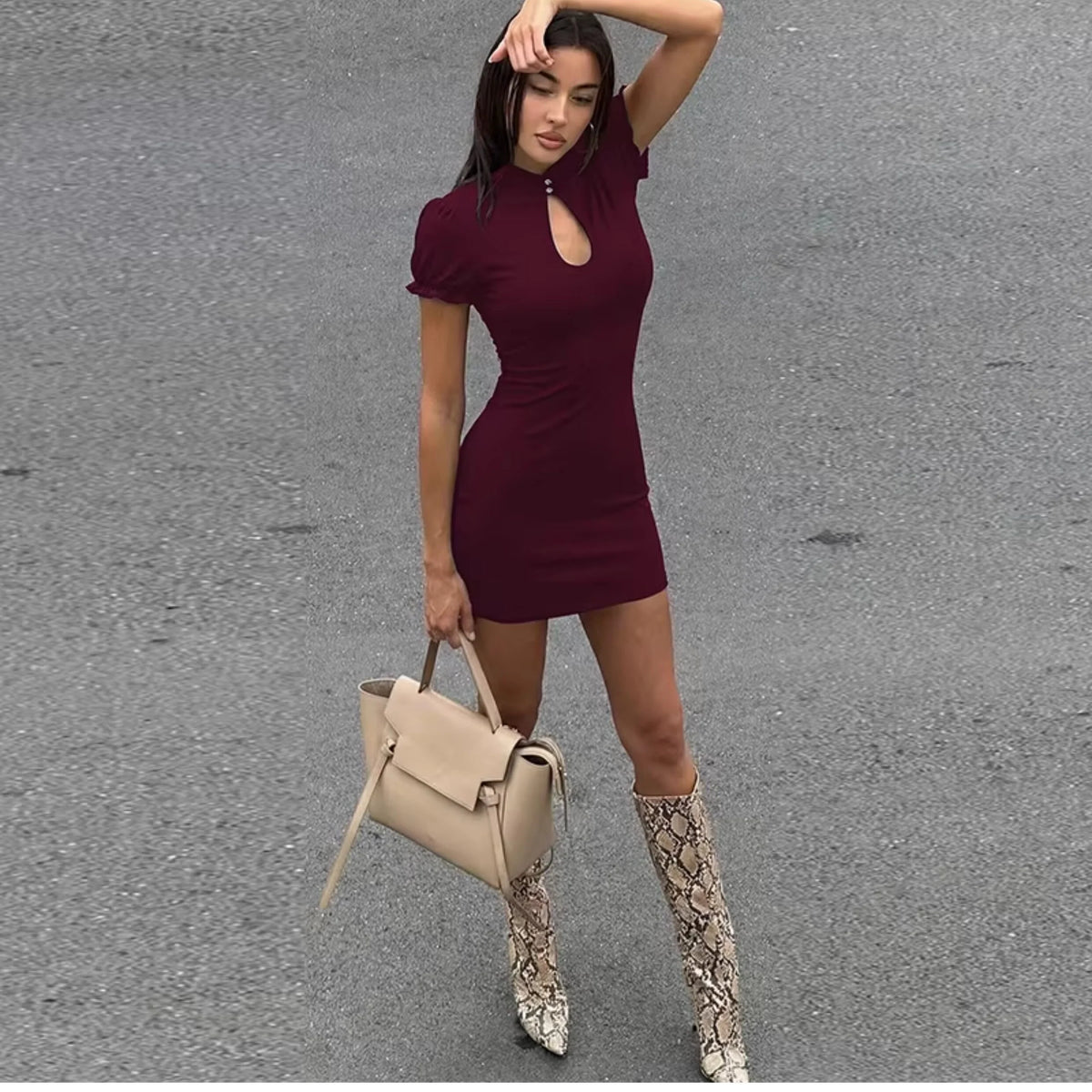 Cutout Bodycon Mini Dress