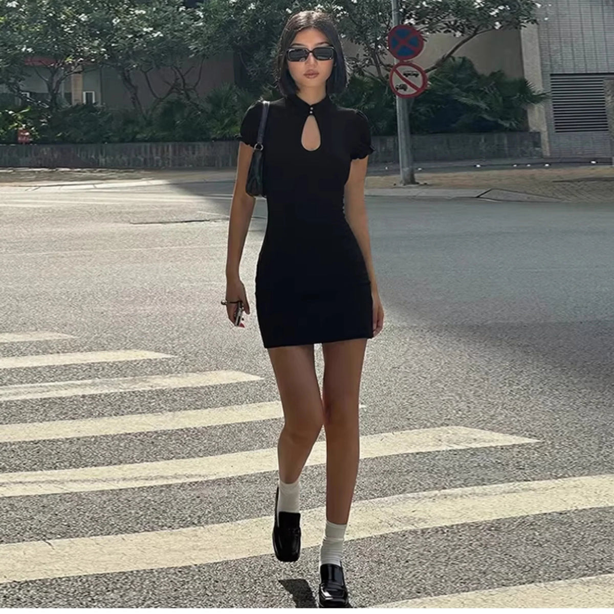 Cutout Bodycon Mini Dress