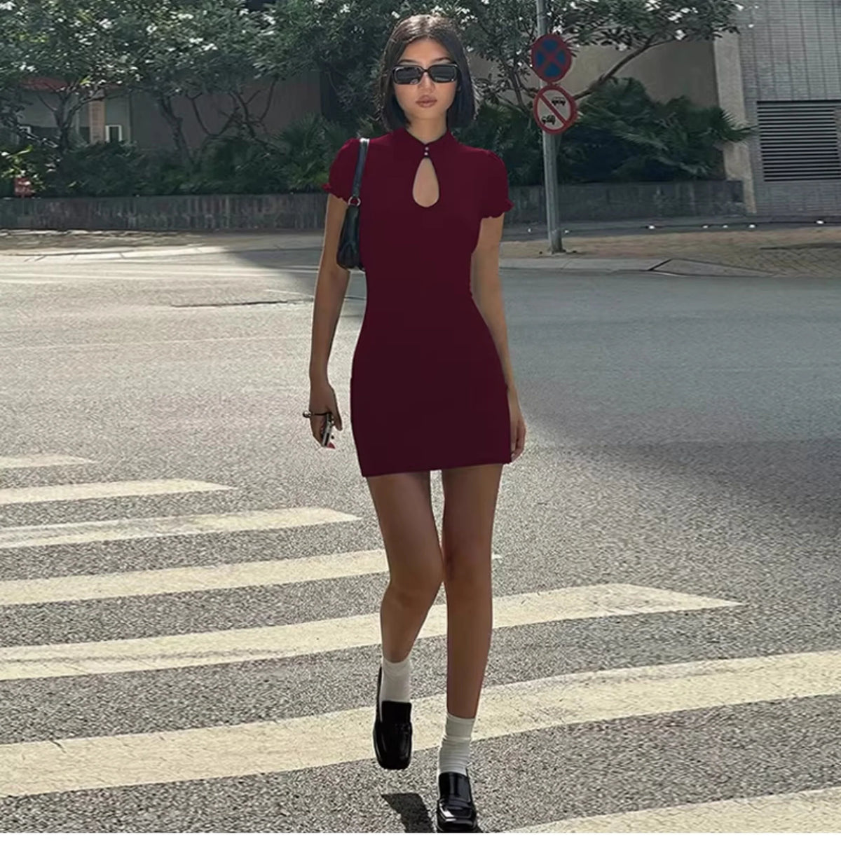 Cutout Bodycon Mini Dress