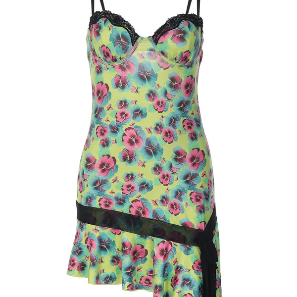 Vivienne Lace Mosaic Mini Dress