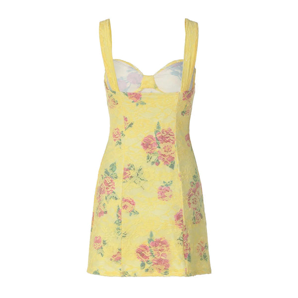 Floral Print Bodycon Mini Dress