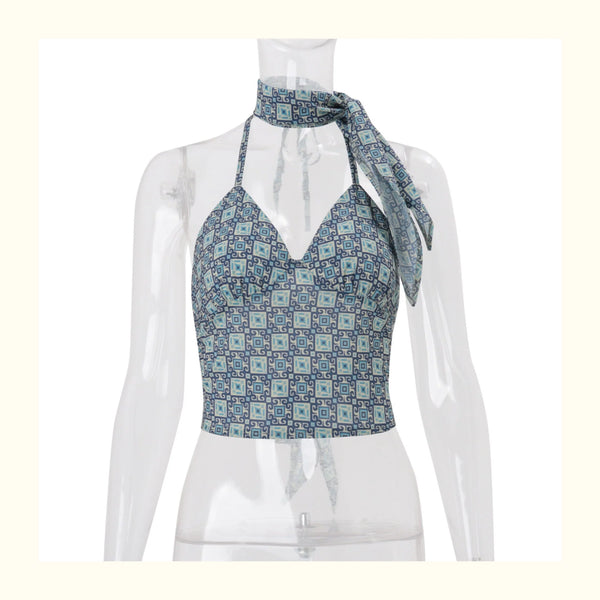Liora Floral Halter Neck Top