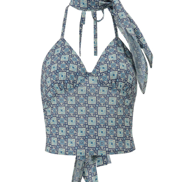 Liora Floral Halter Neck Top