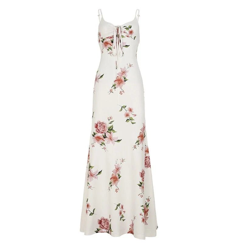 Floral V-Neck Maxi Dress