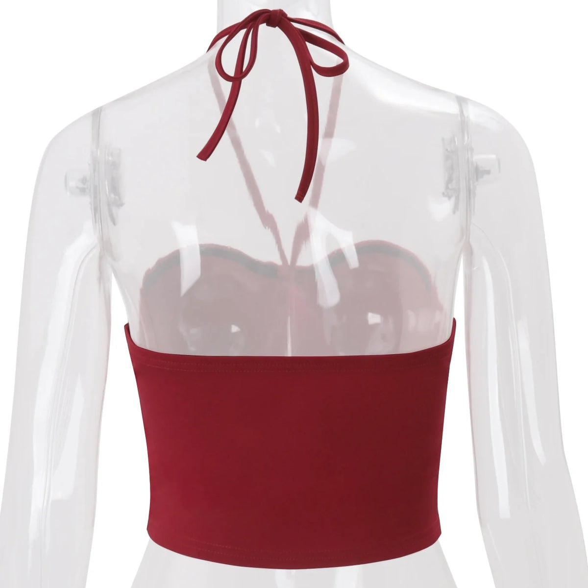 Halter Neck Ruched Tube Top
