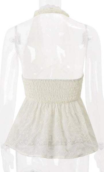 Lace Halter Neck Camisole