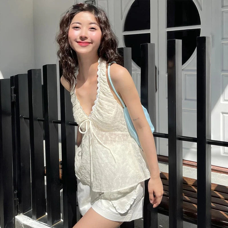 Lace Halter Neck Camisole