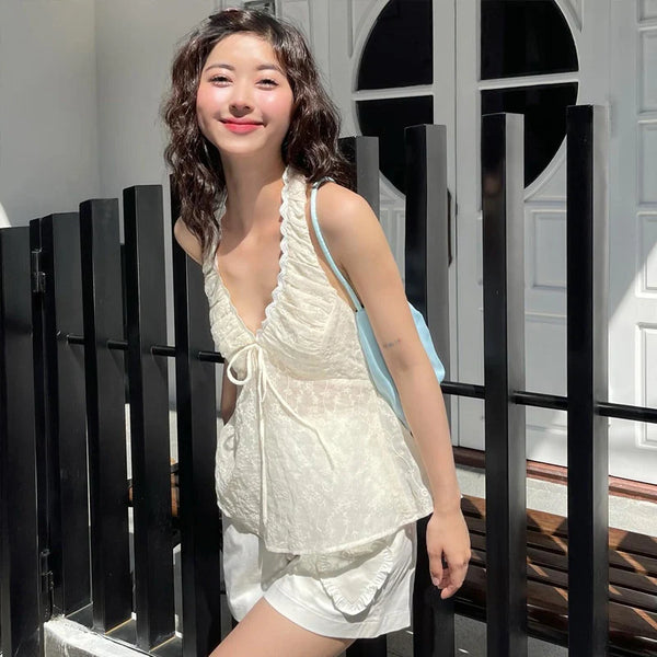 Lace Halter Neck Camisole