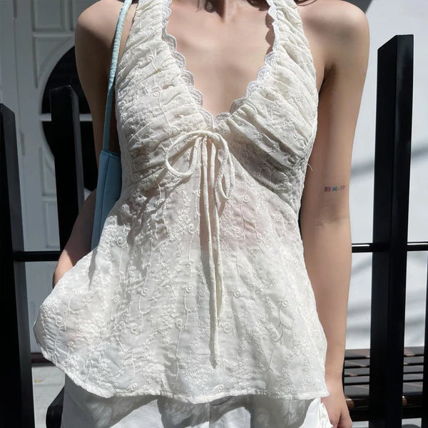 Lace Halter Neck Camisole