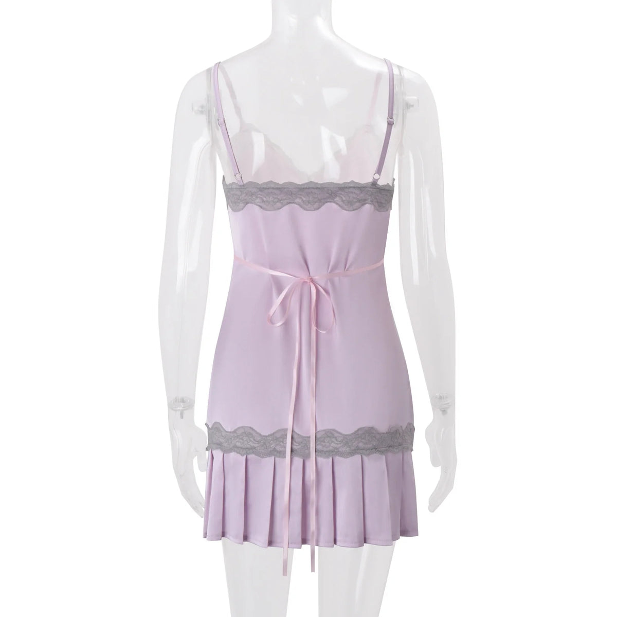Lace Patchwork Mini Dress