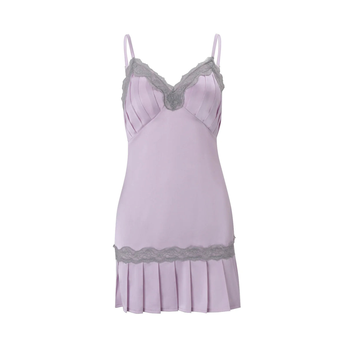 Lace Patchwork Mini Dress