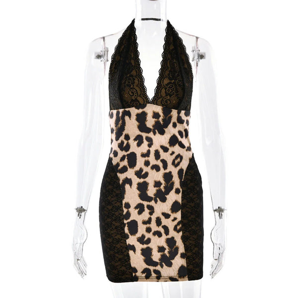 Leopard Print Bodycon Mini Dress