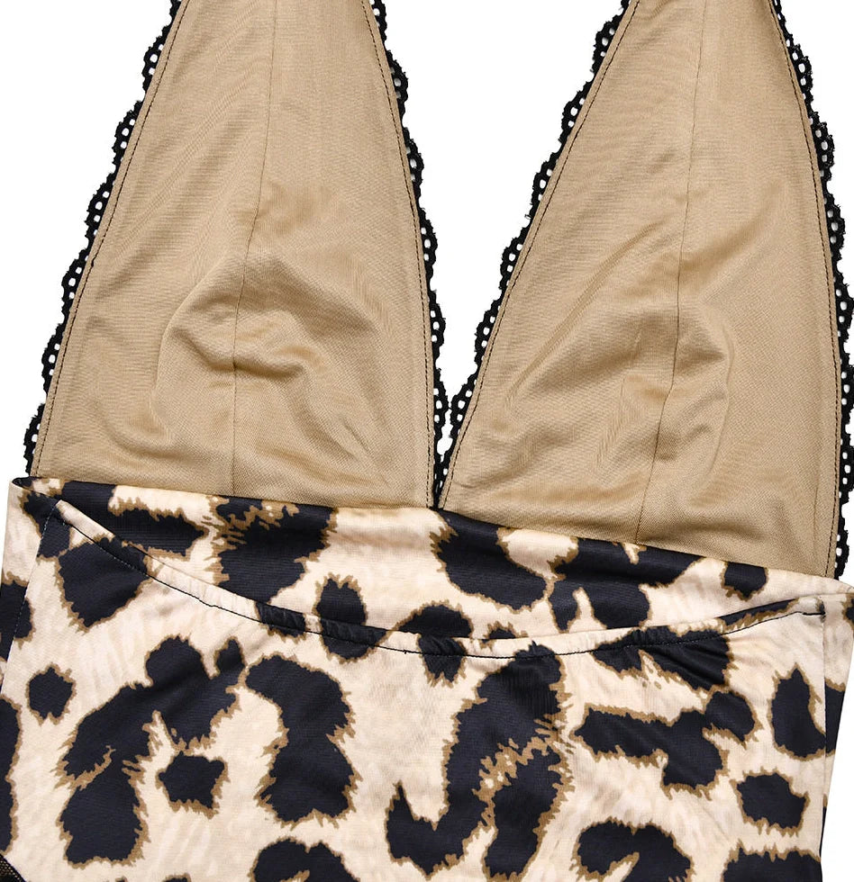Leopard Print Bodycon Mini Dress