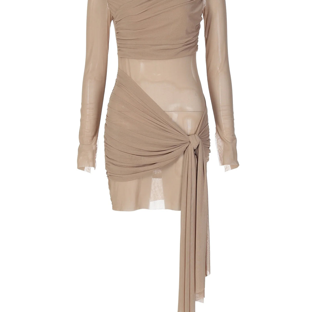Kaelani Mesh Splicing Bodycon Mini Dress