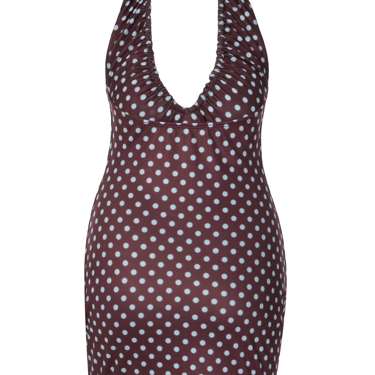 Polka Dot Bodycon Midi Dress