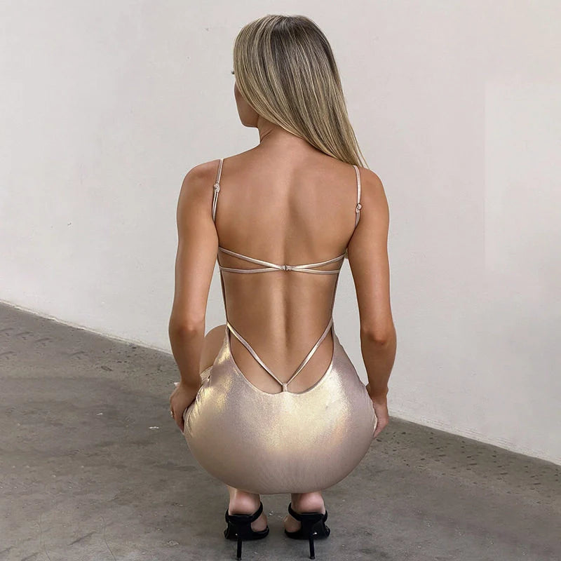 Ruched Bodycon Mini Dress