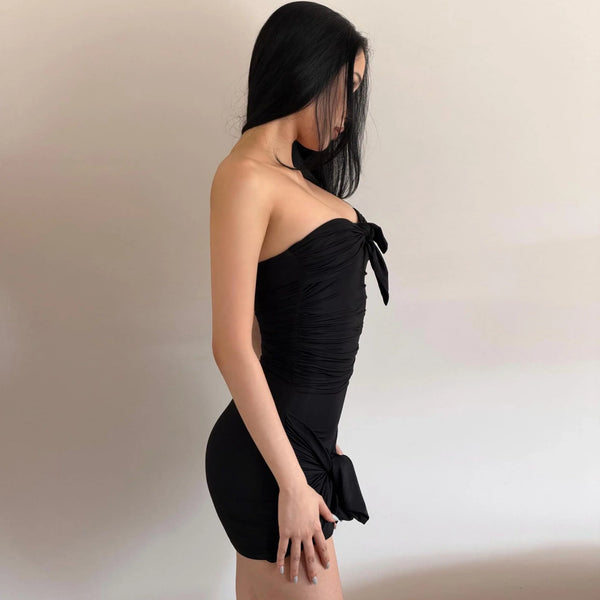 Ruched Bodycon Mini Dress