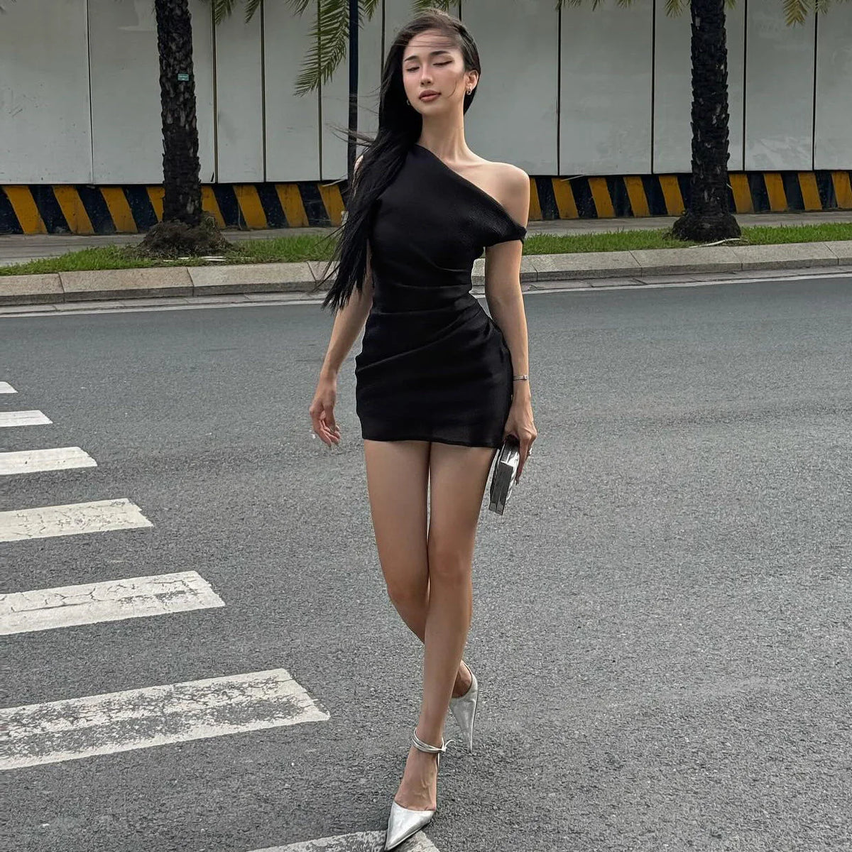 Ruched Bodycon Mini Dress