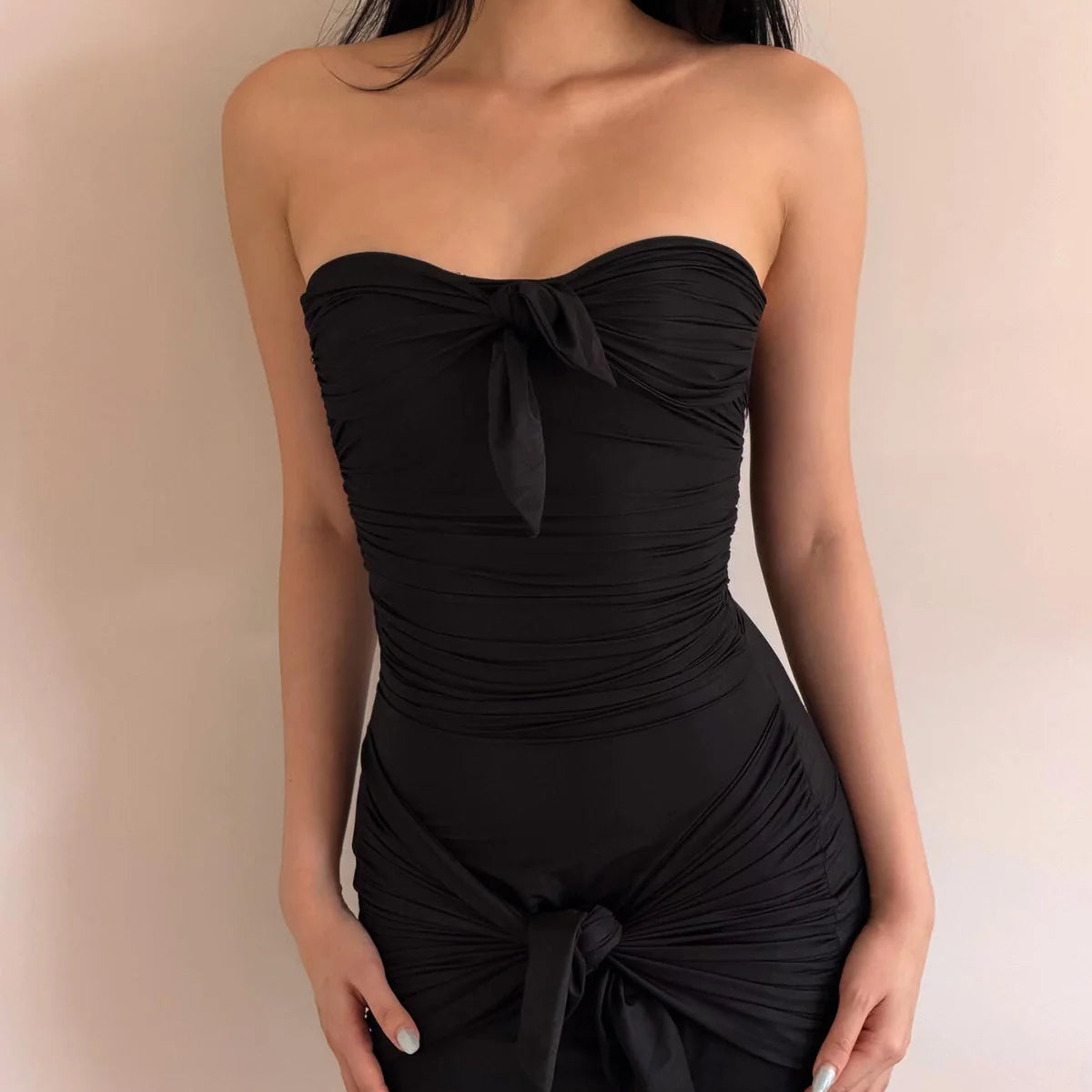 Ruched Bodycon Mini Dress