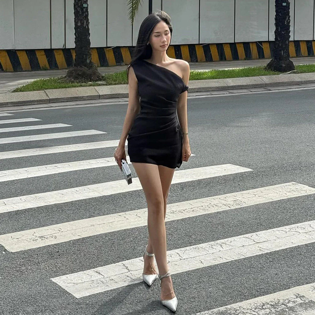 Ruched Bodycon Mini Dress