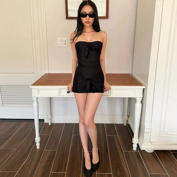 Ruched Bodycon Mini Dress