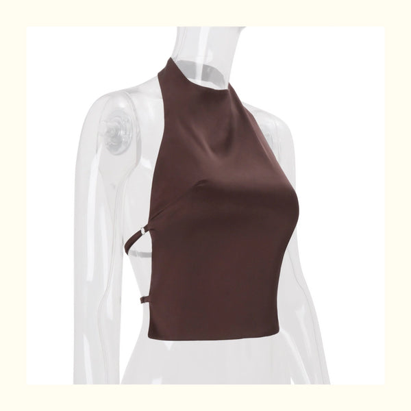 Ruched Square Neck Crop Top