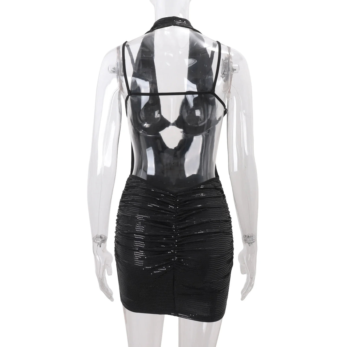 Ruched Two-Piece Skirt Set