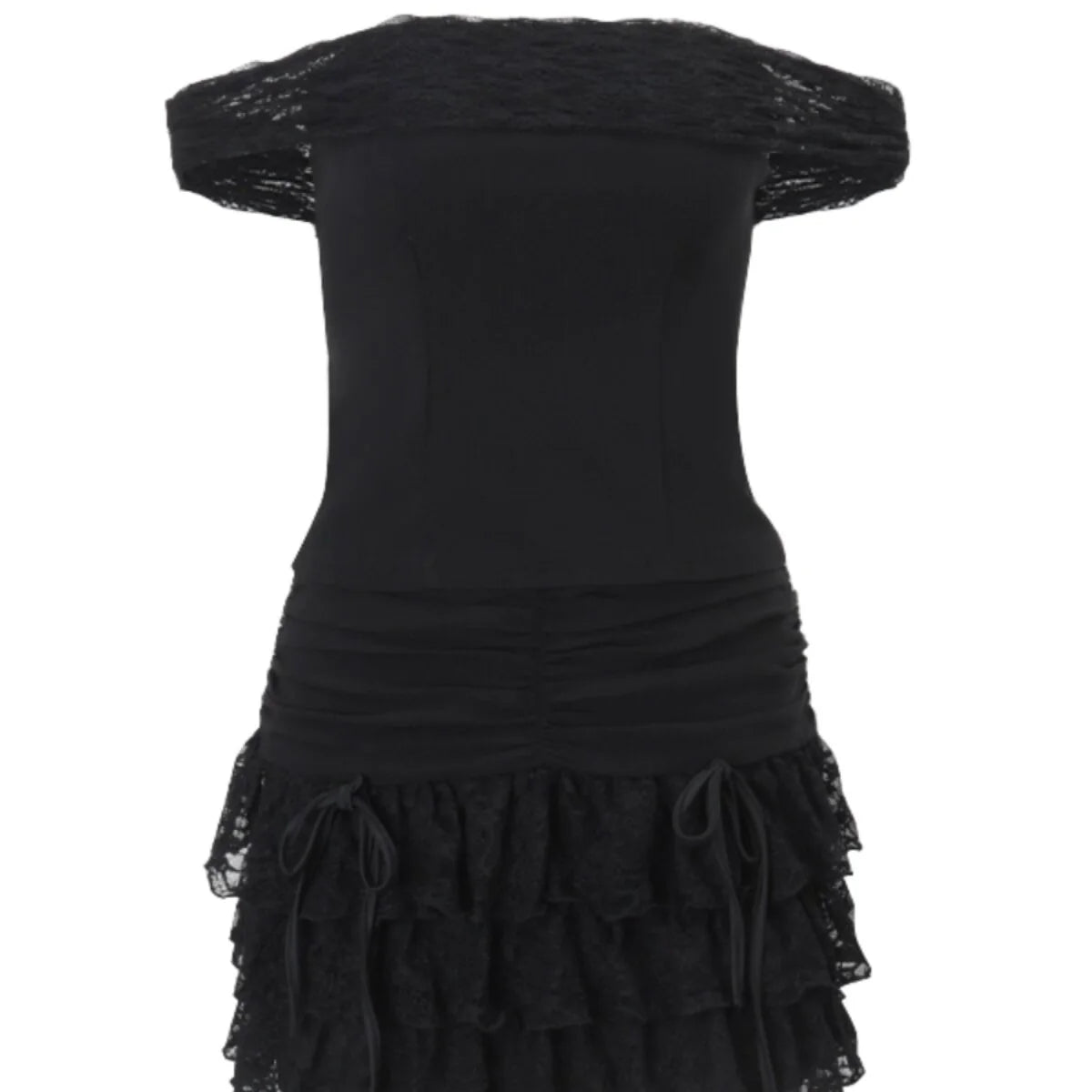 Ruched Two-Piece Skirt Set