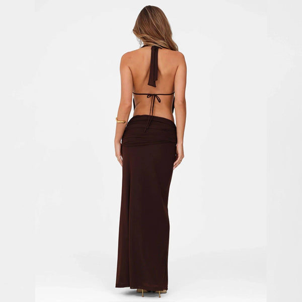 Ruched Two-Piece Skirt Set