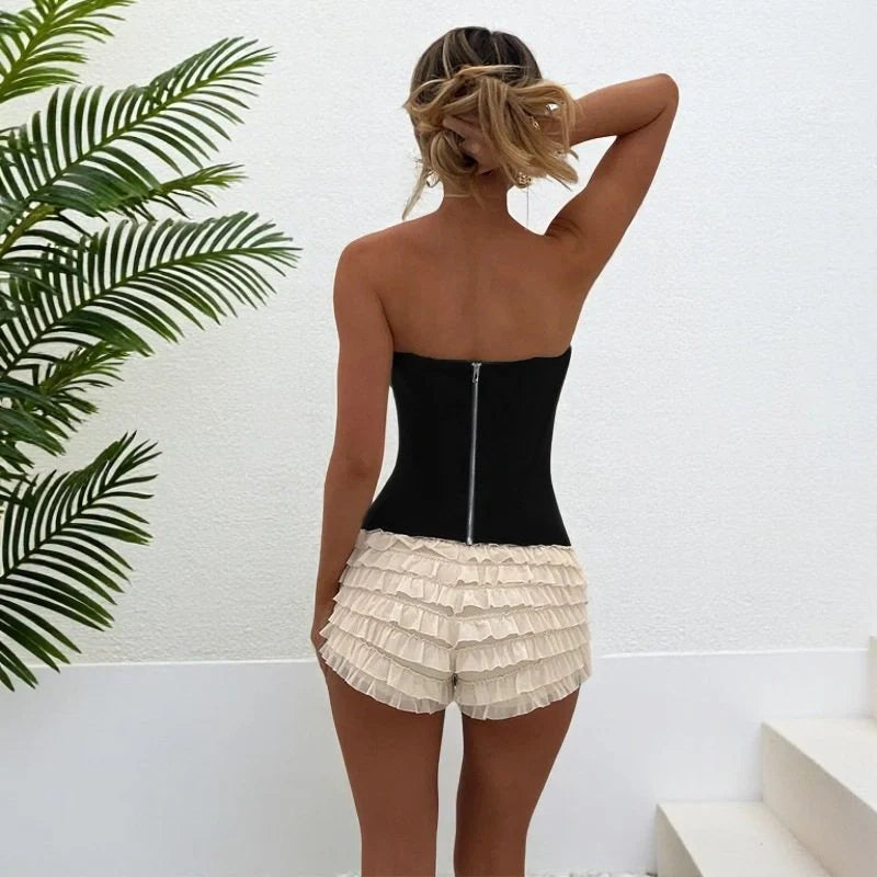 Aria Strapless Ruched Bodycon Top