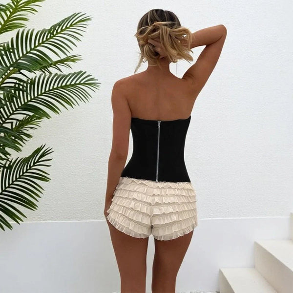 Aria Strapless Ruched Bodycon Top