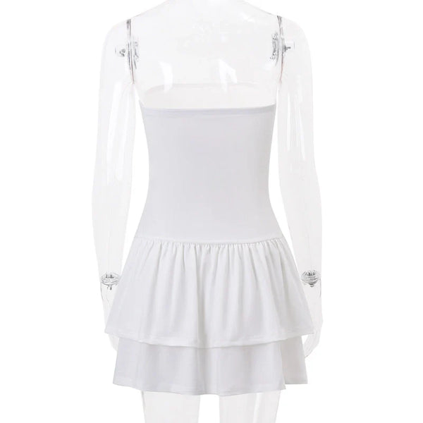Tiered Lace Mini Dress