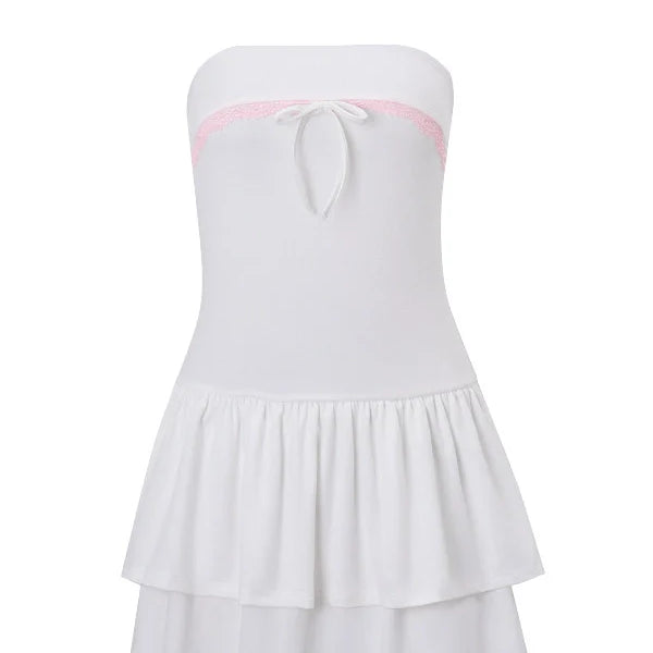 Tiered Lace Mini Dress